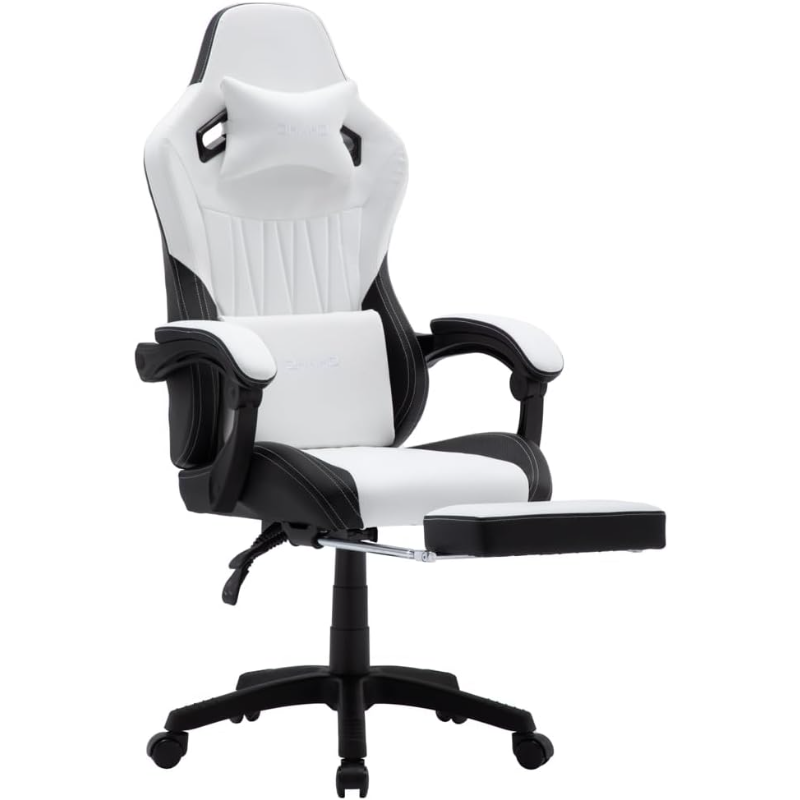 OHAHO Gaming Chair, Office High Back Computer Leather Desk Racing Executive Ergonomic Adjustable Swivel Task C