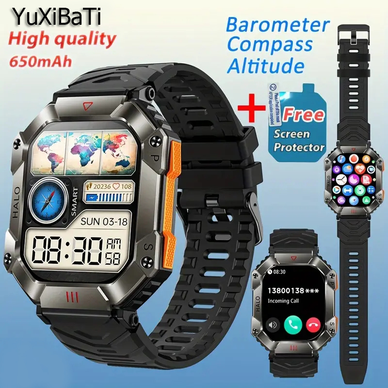 ddmysmile Watch For Huawei Smart Men Compass Voice Call Heart Rate Sport Watches GPS Tracker Long Standby Ip68 Waterproof Smartwatch 2024 Smile