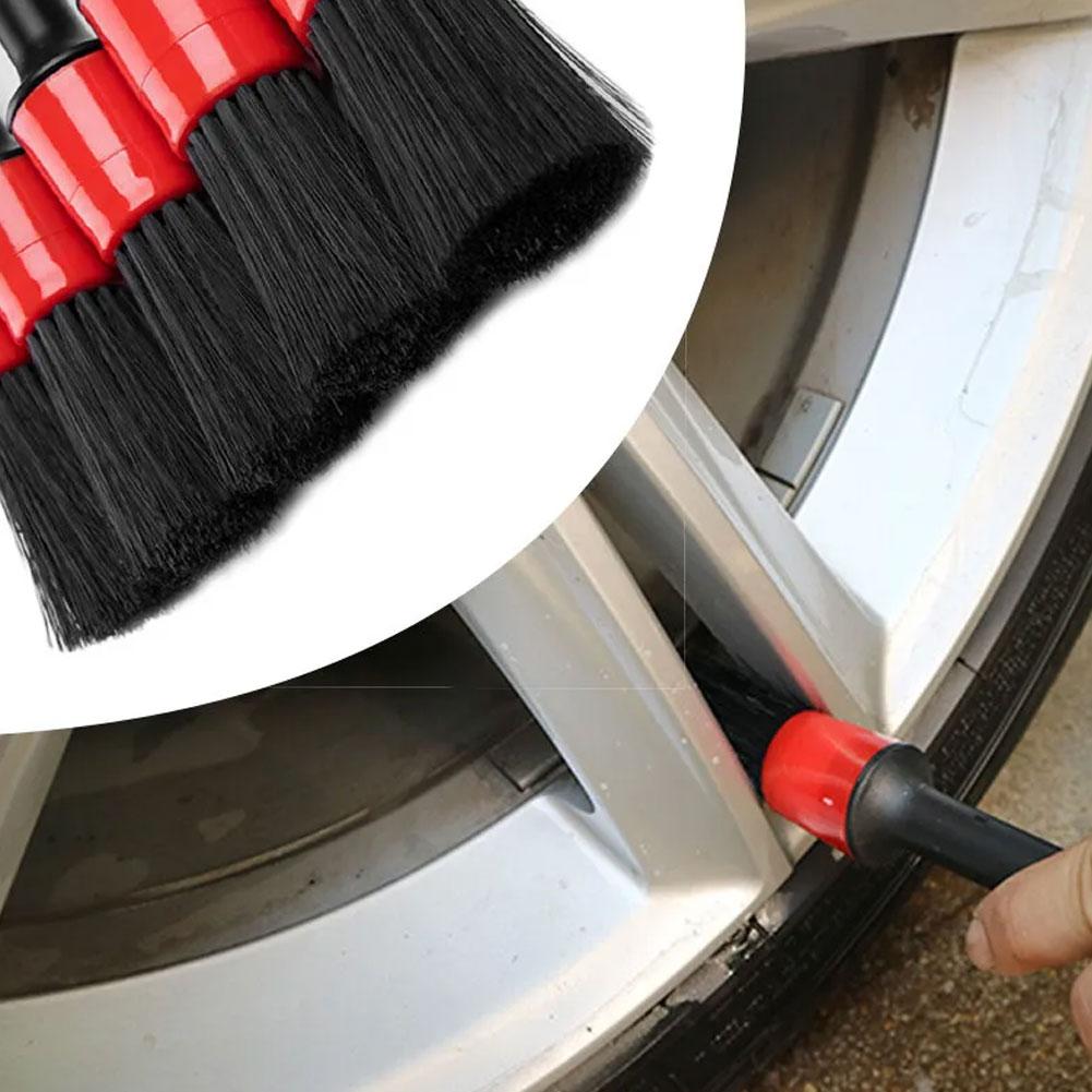 5PCS Brush Detail Cleaning Car Air Outlet Dashboard Wheels Dirt Dust Removal Car Interior Cleaning Tools Accessories smile