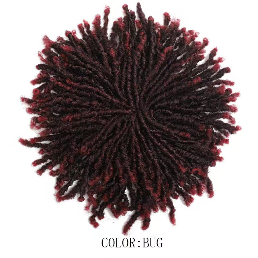 Hair Wigs Synthetic Wigs Mens Hip Hop Dreadlocks Hairpiece Periwig Toupee American Small Roll Fashion Personality Street Boys Hair Sleeve