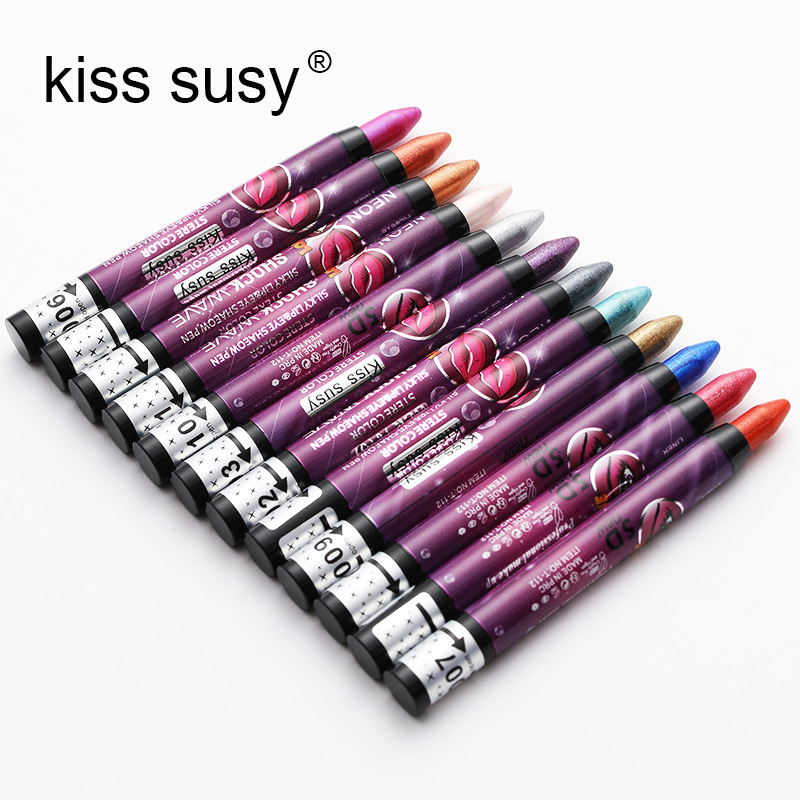 1/3/5PCS In 1 Glitter Eyeshadow Lipstick Pencil Stick Waterproof Pearl Silkworm Eye Shadow Pen Long-lasting Eyeshadow Make Up