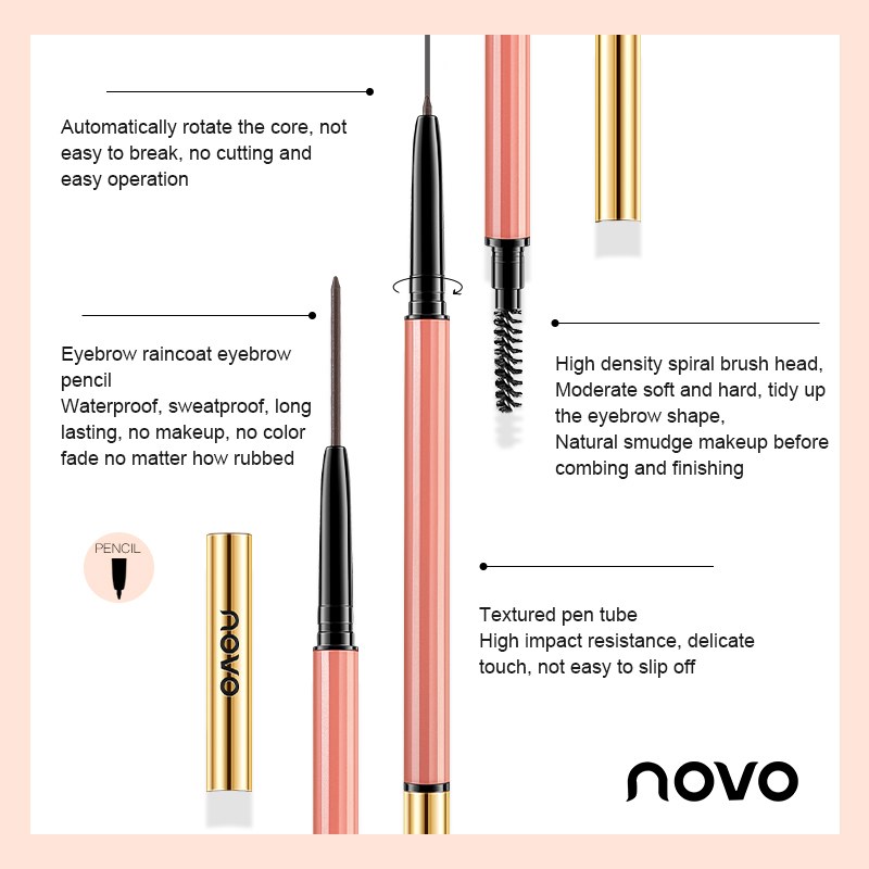Eyebrow Colors Fine Ultra Pencil Precise Brow Definer Long Lasting Waterproof Blonde Brown Tattoo Pen Eyebrow Pencil TSLM1 smile