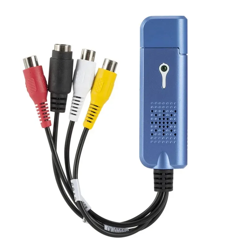 Plug Pc and Play 1 for Easycap USB 2.0 Easy Cap Audio Video Capture Adapter VHS DVR DVD TV Capture Card Converter Video Grabber smile