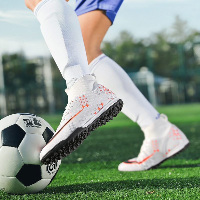 New Style Football Shoes TF/FG Lightweight Breathable Waterproof Football Boots High-Quality Outdoor Grass Sneakers Size 35-47
