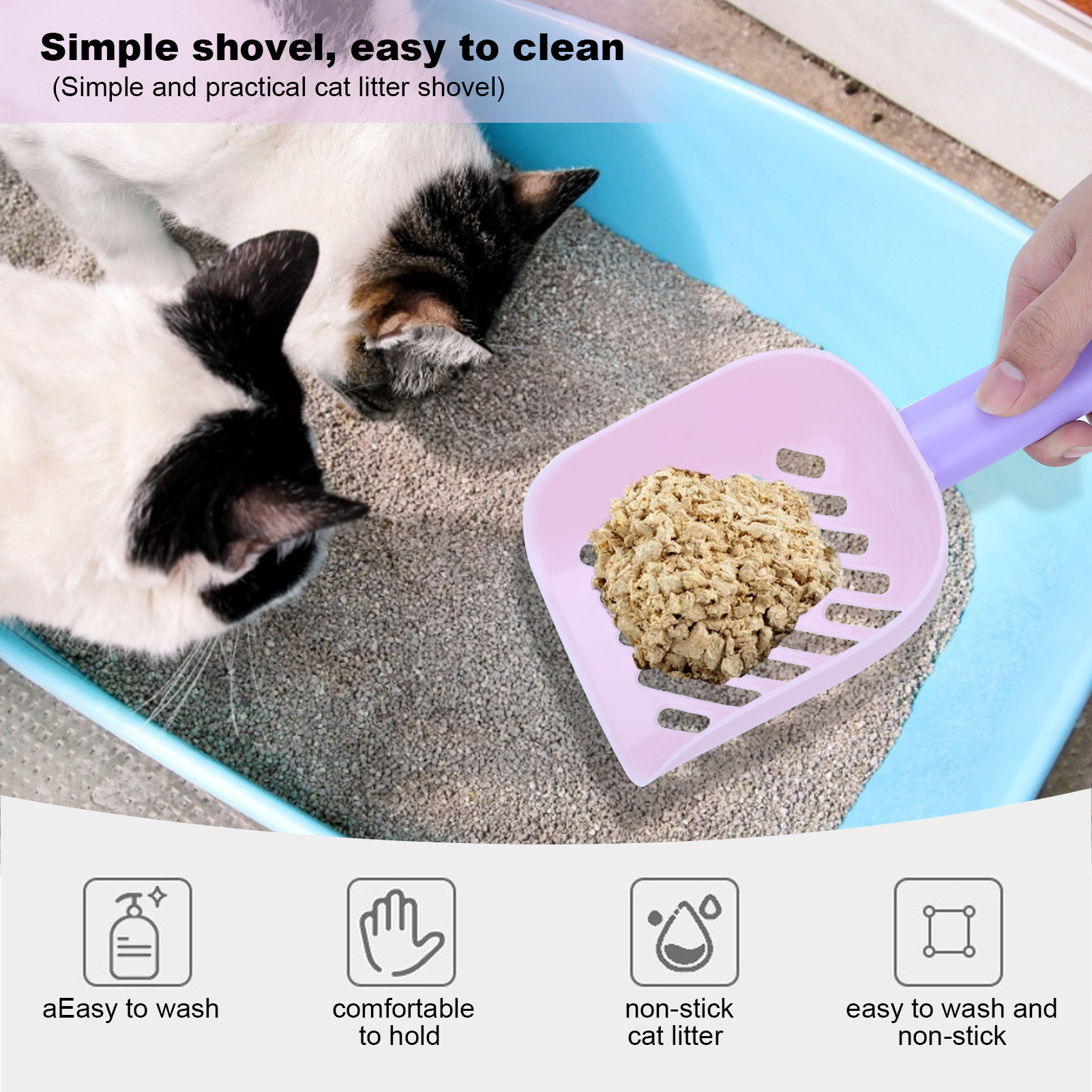 Cat Litter Shovel, Sand Litter Scoop, Pet Cleaning Tool, Toilet Feces, Cleaning Supplies