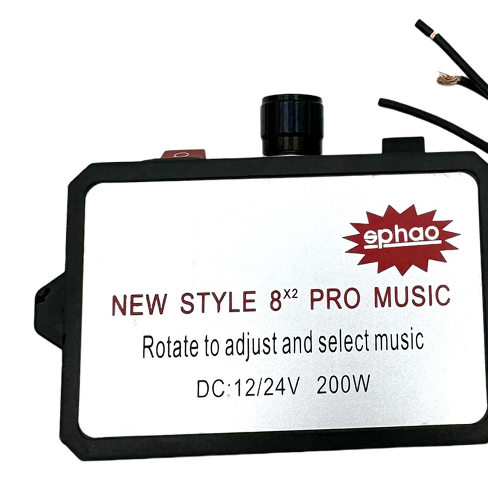 Car Horn Controller Electric Horn Speaker Premium Universal Variety Sound Effects 12-24V Sound Control Unit for Boat Car