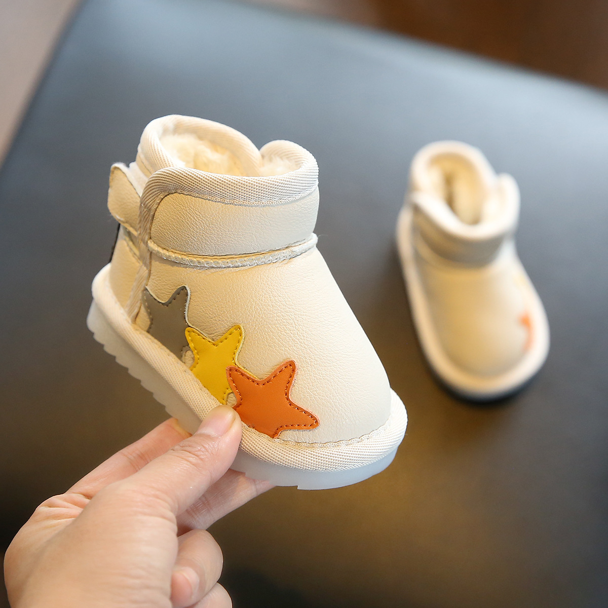 Children's sports snow boots, men's and children's plush shoes, winter women's baby cotton shoes dh910320090