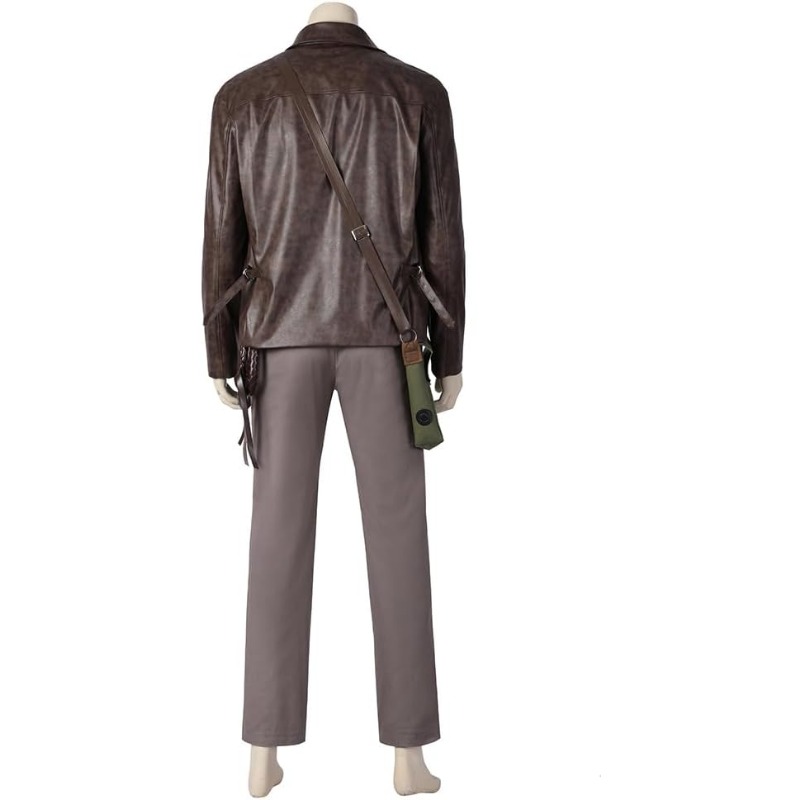 2023 Indiana Jones Cosplay Costume Outfit with Hat Accessories Halloween Carnival Men Suit Jacket Shirt