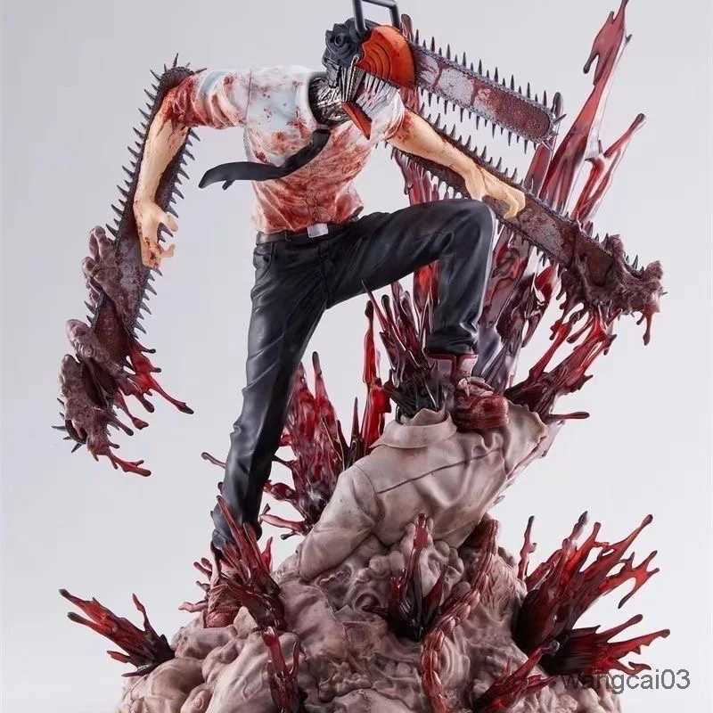 Action Toy Figures 29CM Japanese anime characters Chains man Figures 1/7 PVC Action Figure Collection Model Doll Decoration Toys for Gift