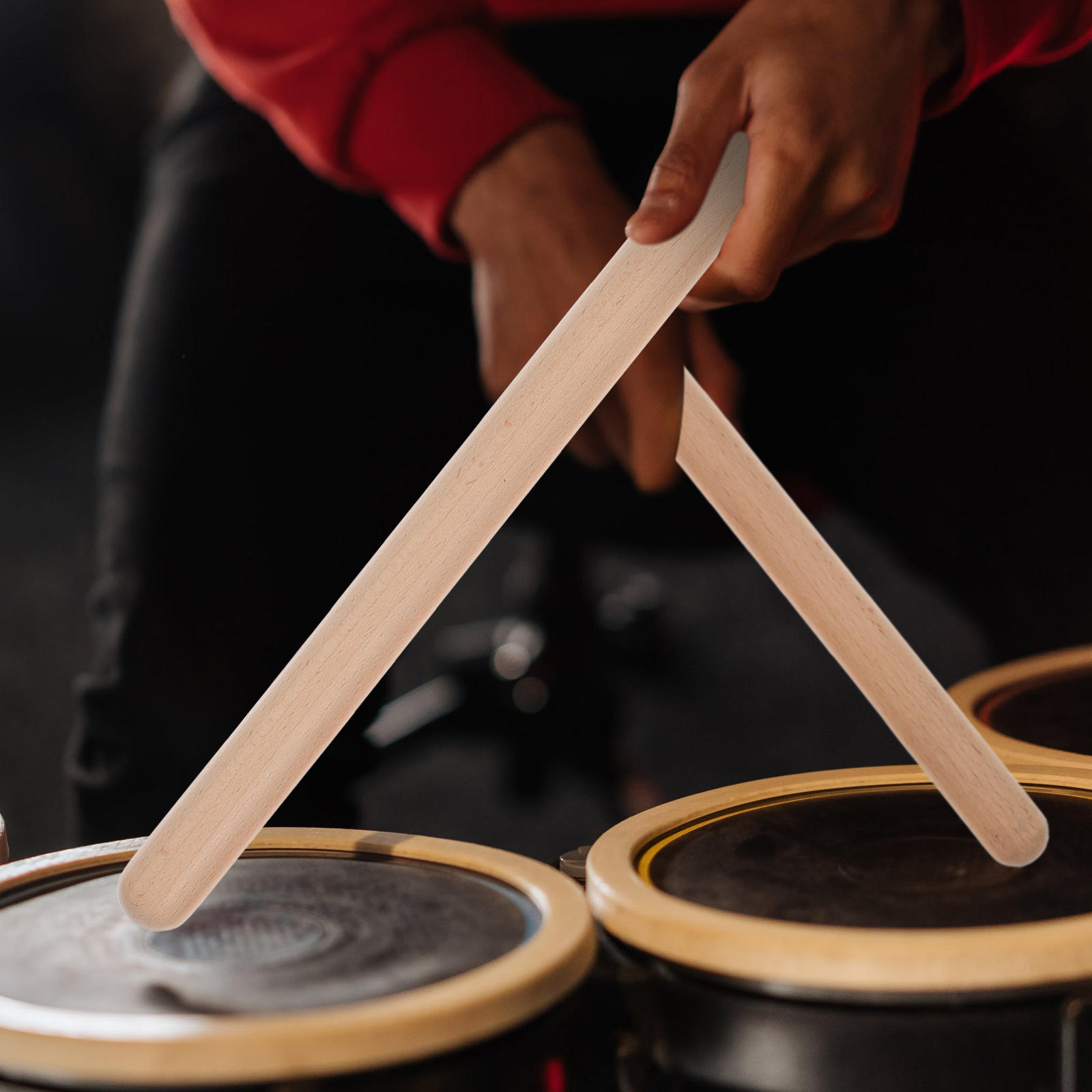 Bundled Jazz Drumsticks Drumsticks Wood Jazz Drum Stick Children Musical Stick ddmysmile Beating Sticks Musical Instruments Accessories Smile