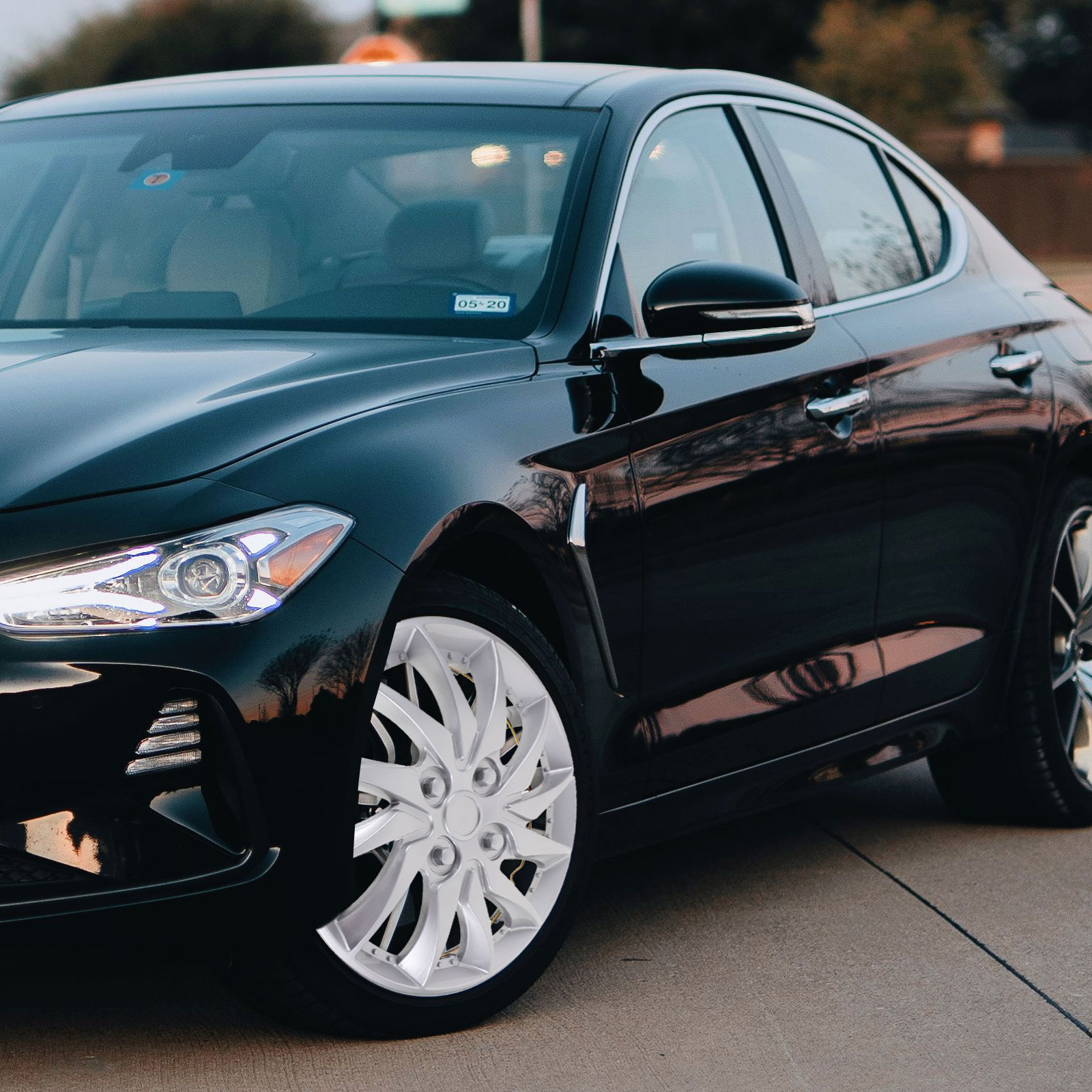 Decor Tire Black Nolitoy Hub Cap Hubcap Wheel Covers Cars 14 Inch Car Hub Auto Refit Accessory Blue Black Hubcap Wheel Covers smile