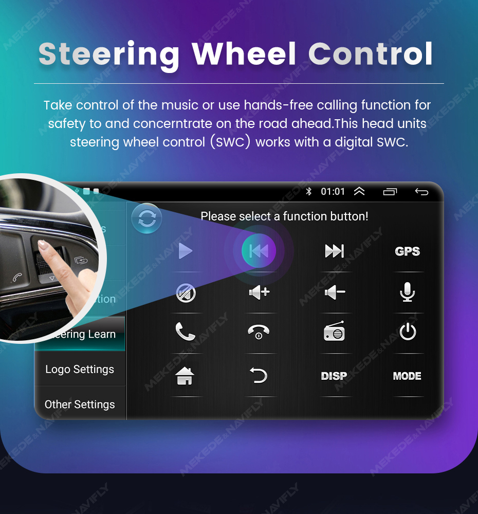 MEKEDE Android System for Smart Fortwo W451 2006~2009 Stereo Car Radio Video Wifi Carplay Multimedia Screen 2 Din 9" Head Unit