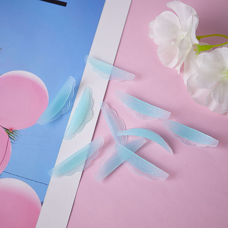 Reusable 5 Pairs Silicone Eyelash Perm Pad Lifting Ddmysmile ddmysmile Lashes Pad Recycling 3D Eyelash Curler Accessories Applicator Makeup Tools Smil