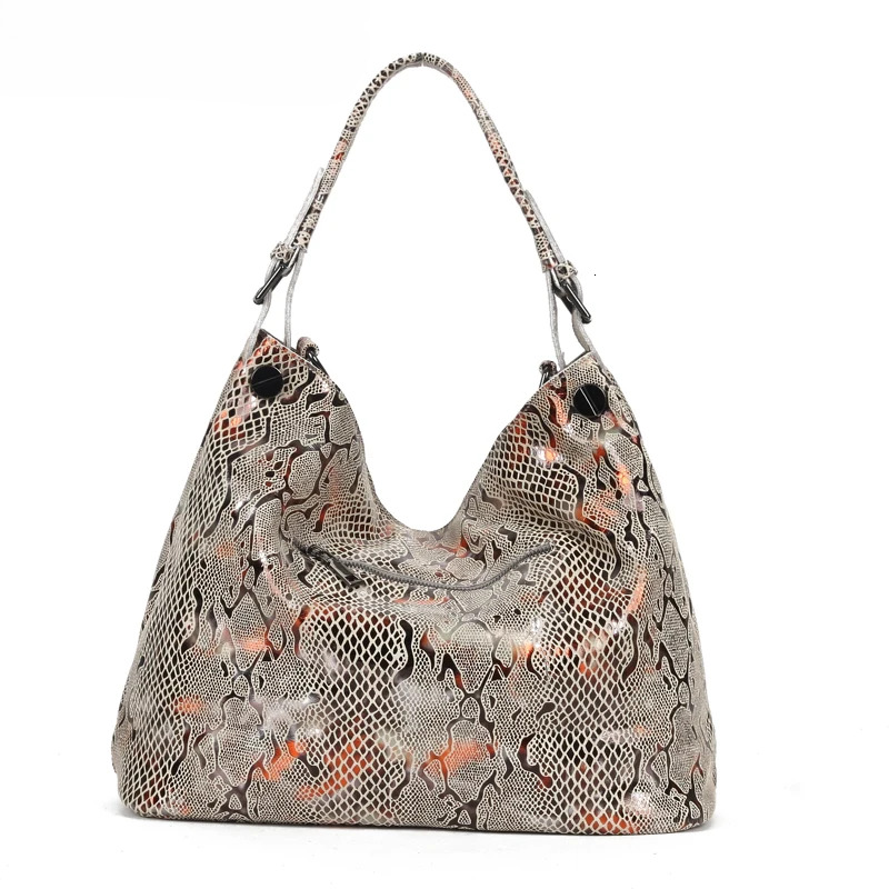 Female Genuine Shoulder Bags New Serpentine Emed Shiny Cross Body Real Cow Leather Handbags Women Gl08 Genuine Leather Serpentine BagVoyage