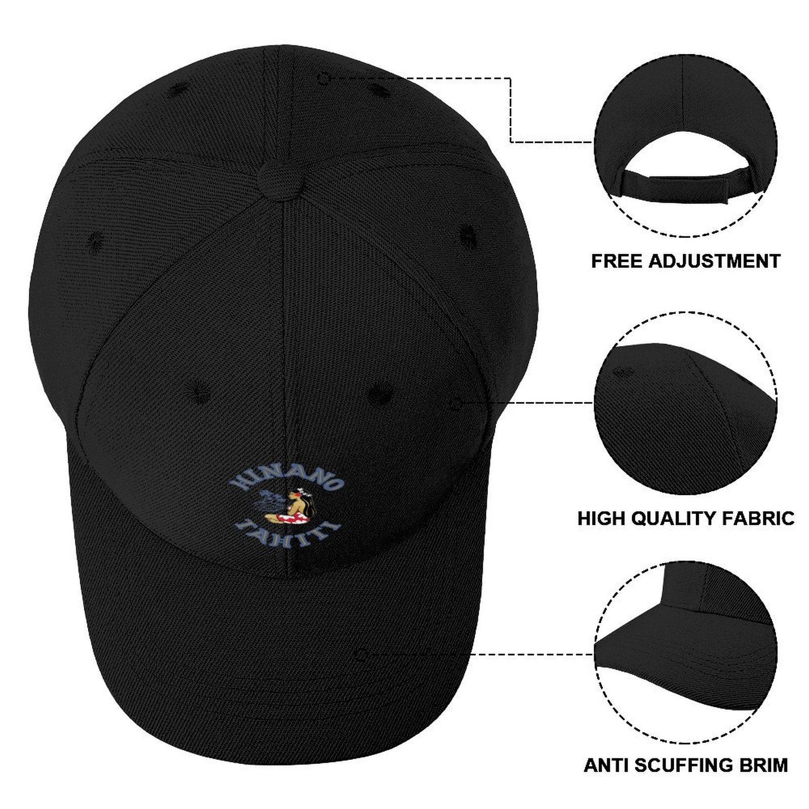 Hinano Tahiti Beer Cotton, For Men Women Unisex Team Baseball Cap summer hat Cosplay Women Caps Men's