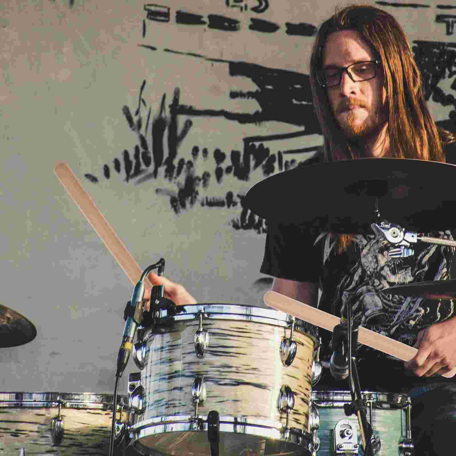 Bundled Drumsticks Drumsticks Jazz Wood Jazz Drum Stick Children Musical Stick Beating ddmysmile Sticks Musical Instruments Accessories Smile