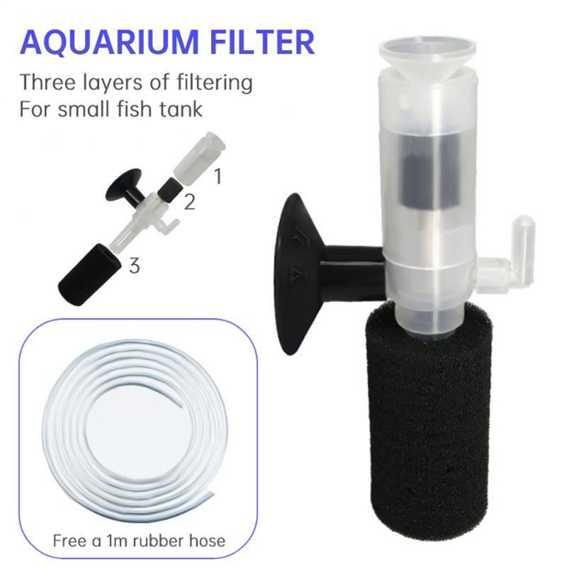 Fish Tank Aquarium Filter Mini Mini Filter Oxygenator Biochemical Sponge Filter Effectively Filter Impurities Keep Water Clean