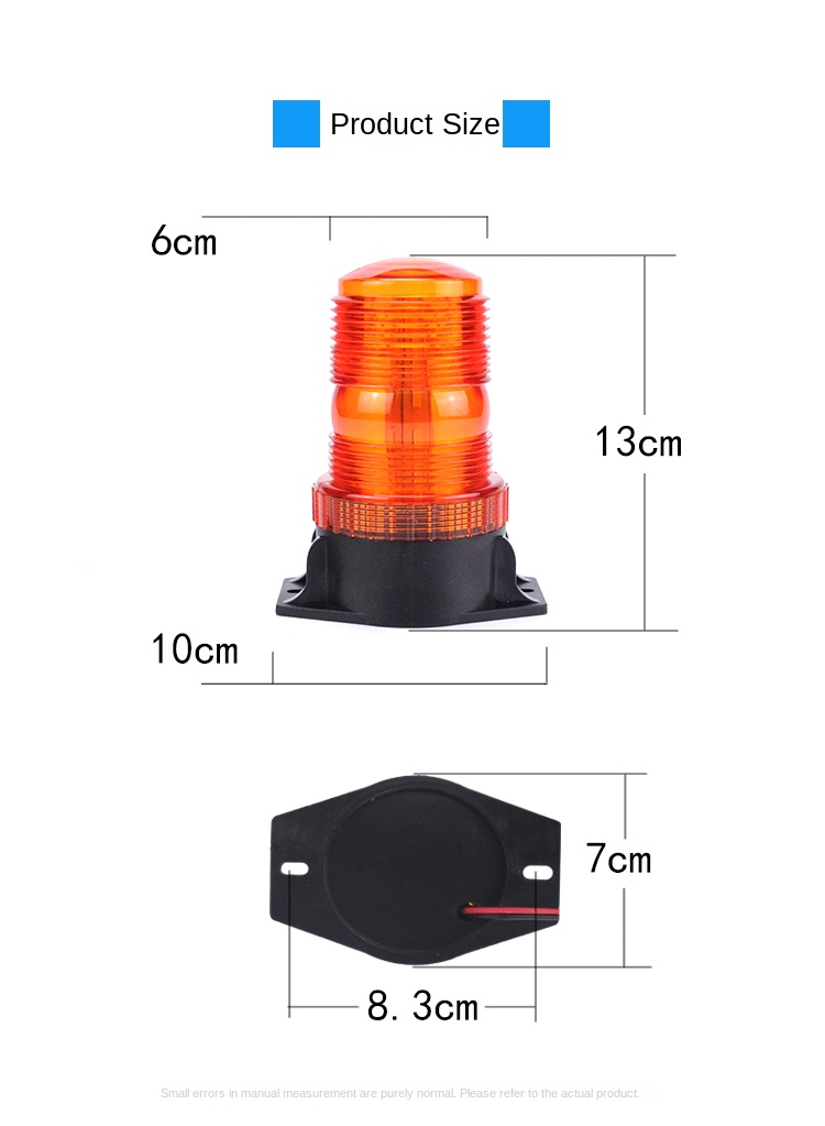 Car Rooftop Trucks 12V 24V 30 LED bright Strobe Light Emergency Warning flash light for Forklift Car Trucks amber blue red smile