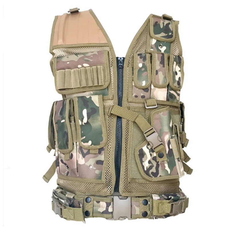 Tactical Molle Vest Army Military Combat Armor Airsoft Vest Mens Hunting Gear Paintball Equipment Multi-pocket Protective Vest