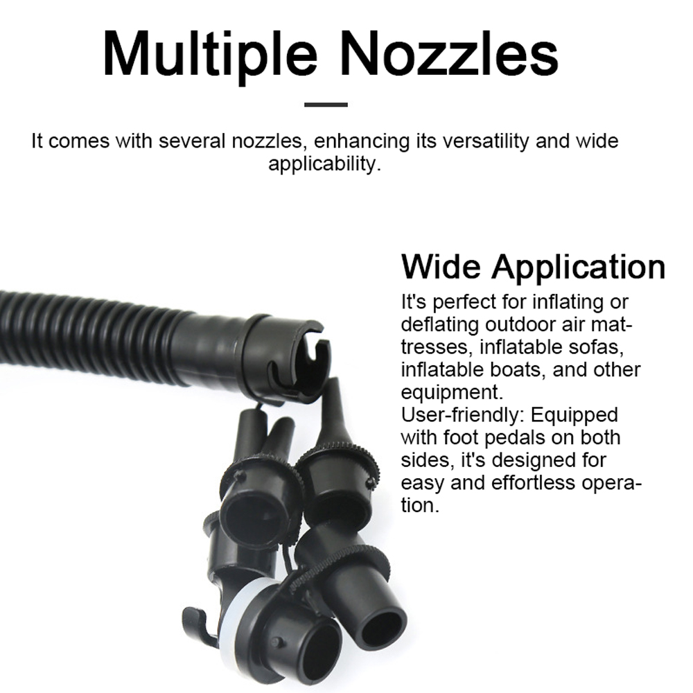 Two-way for Manual Pump Iatable Kayak Bed Pool Sofa Tent Multifunctional Hand Pump Portable High Pressure Dual-Use Iation smile