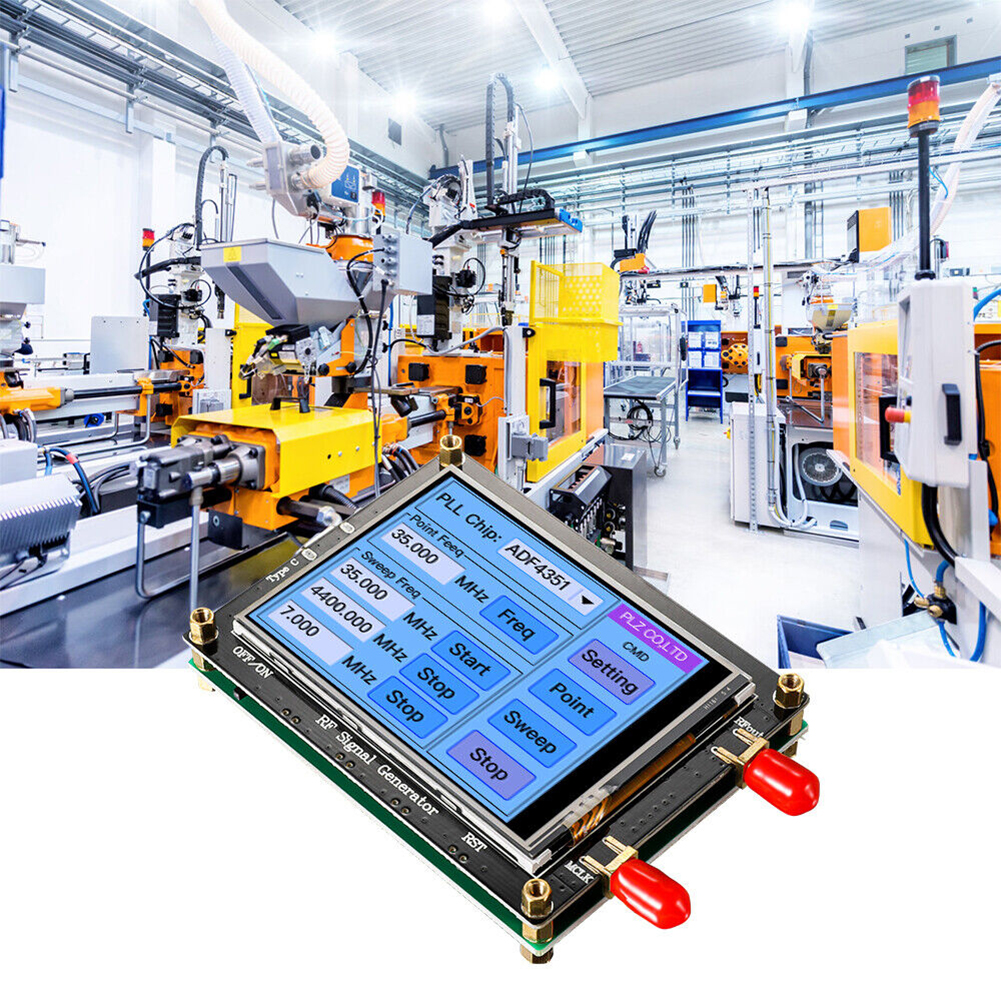 RF Signal Generator With USB Cable Touch Screen ADF4351 35M44G RF Signal Generator PLL Sweep Frequency Generator Accessories