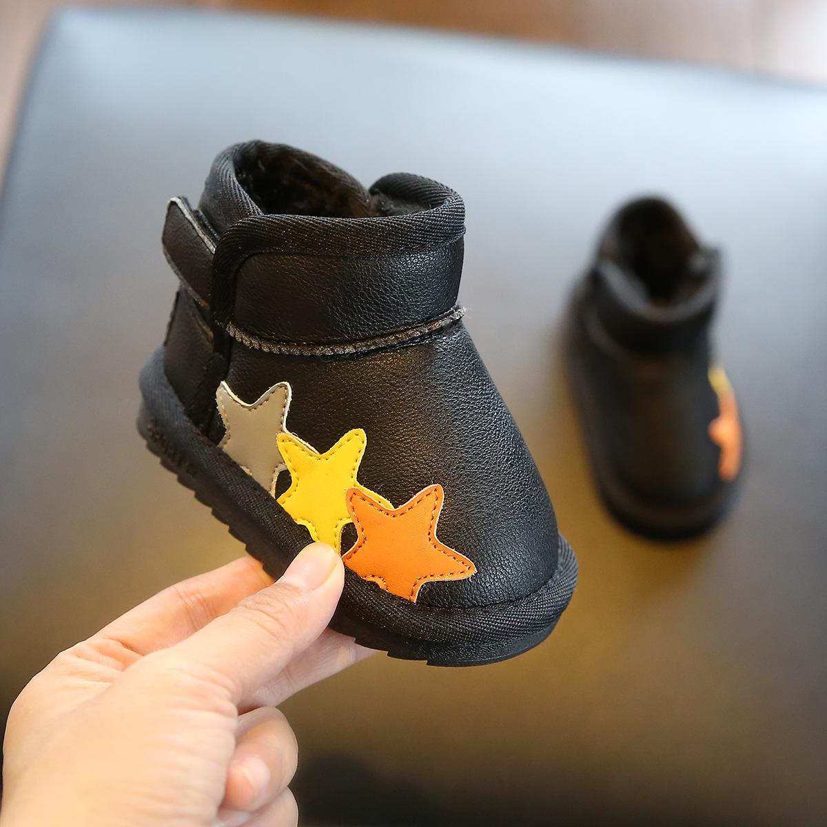 Children's sports snow boots, men's and children's plush shoes, winter women's baby cotton shoes dh910320090