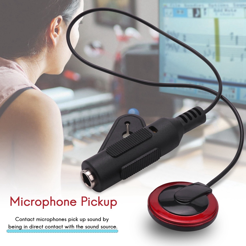 Contact ddmysmile 2Pcs Microphone Piezo Mic Pickup For Guitar Violin Banjo Mandolin Ukulele Smile