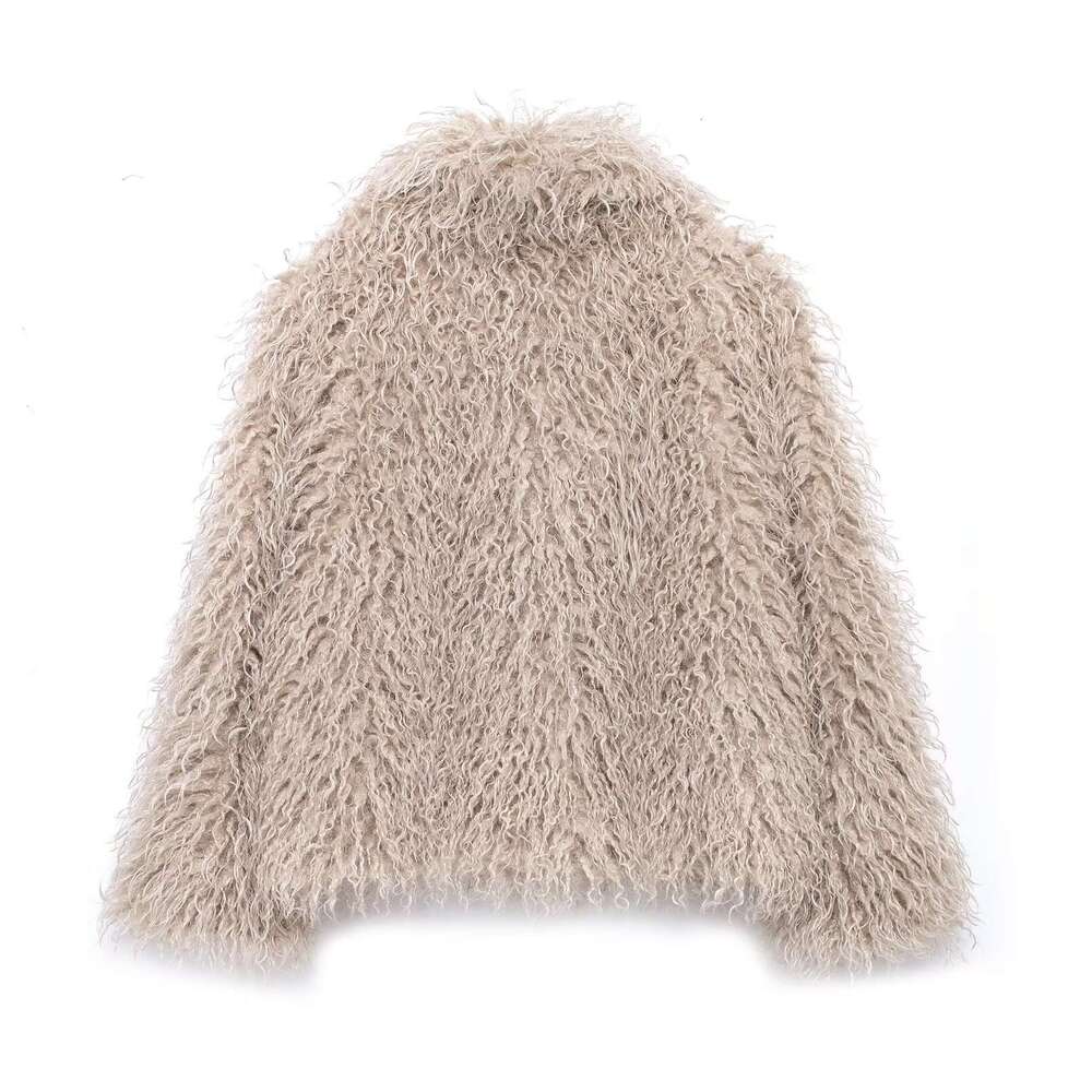 shanshi fur coat women Winter New Women's Fashion Short and Versatile Fur Coat