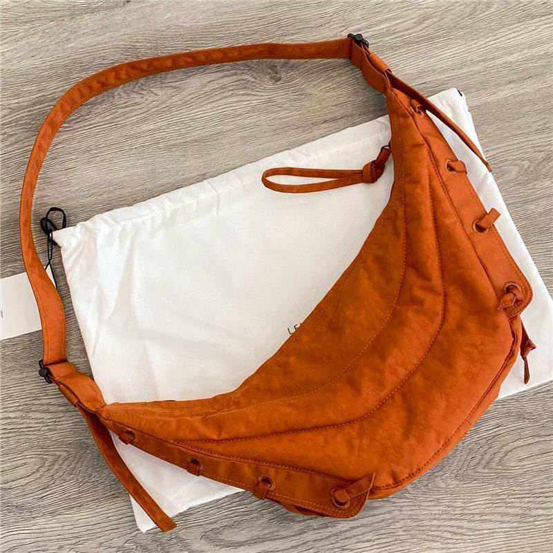 Niche Crossbody Casual Bandage Design Nylon Shoulder Bags Large Capacity All-Match Practical Hobo Bag Fashion Female Purses Canvas BagVoyage
