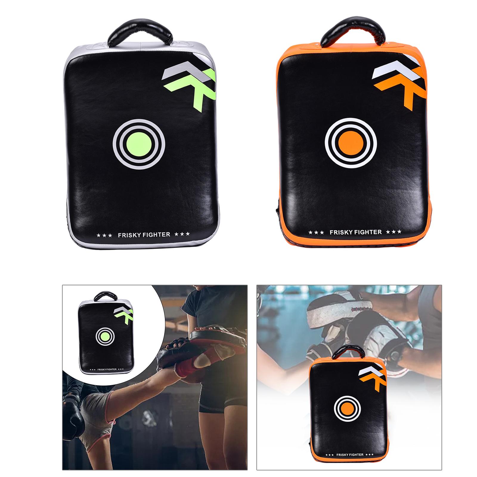 Boxing Curved Focus Punching Mitts, Taekwondo Kick Pad Kickboxing Practicing Mma Hand Target PU Leather for Karate, Taekwondo