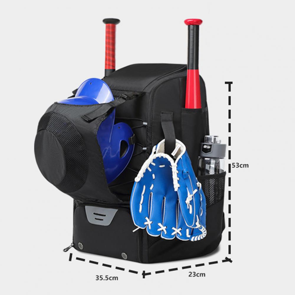 Bag 1Pc With Baseball Shoe Compartment Oxford Cloth Baseball Bag With ddmysmile Durable Zipper Waterproof Baseball Backpack For Sports Smile