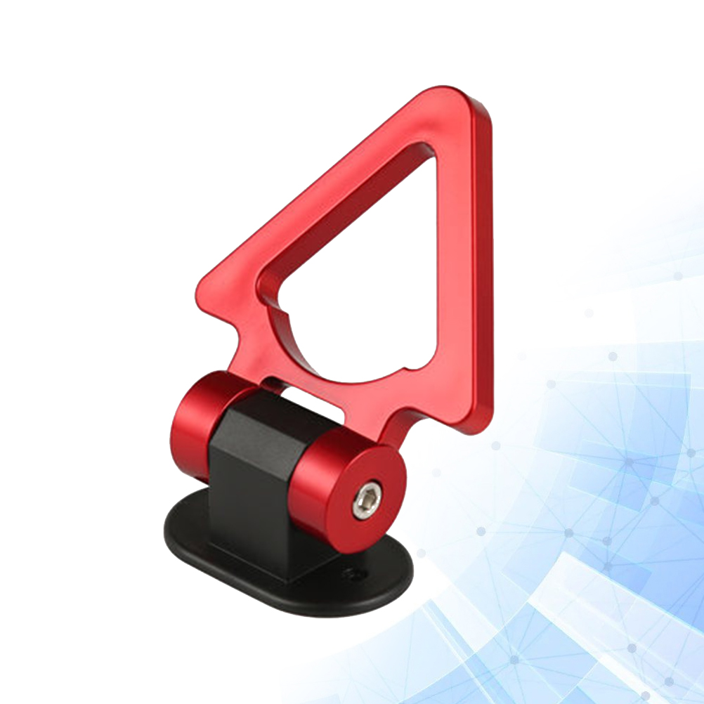 Triangle Car Trailer Self-adhesive Hook Modified Accessory Decorative Front Bumper Trailer Hook Towing Hook for Car Trailer smile