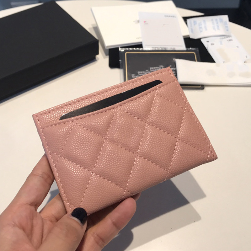 5AAAAAA top cowhide credit card holder classic high-end original quality luxury genuine leather coin purse fashionable neutral card holder