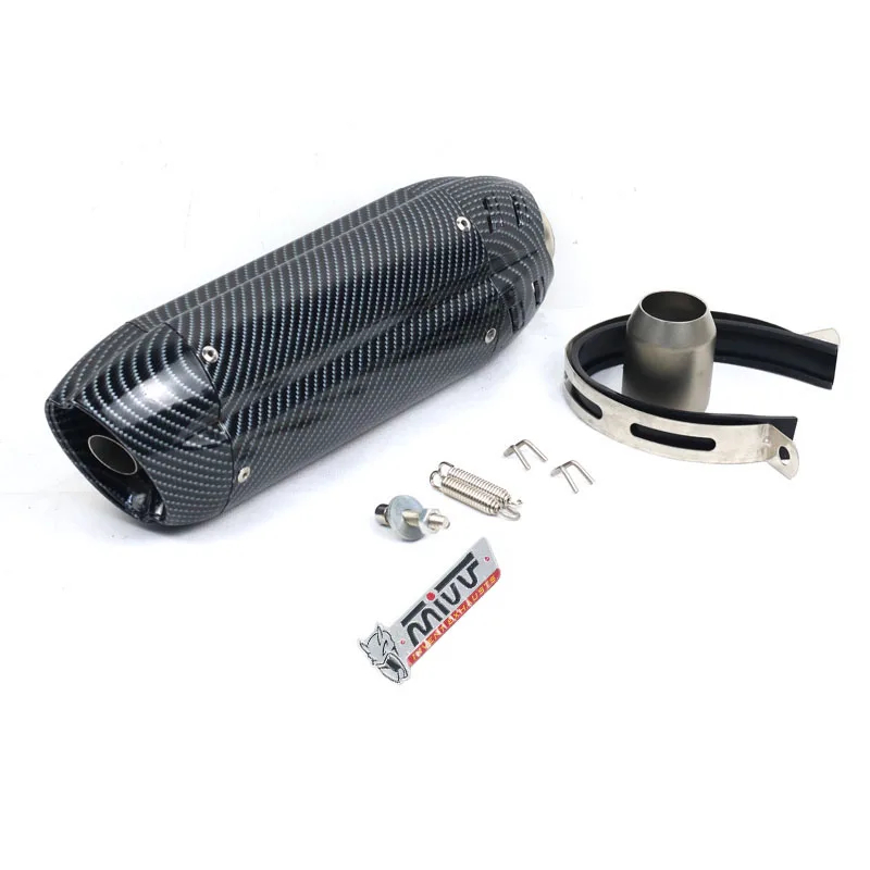 Universal 51MM Motorcycle Exhaust Muffler Pipe Escape moto mivv for kawasaki er6n sv650 crf 230 Z800 R1 cb650f cb1000r cbr250r