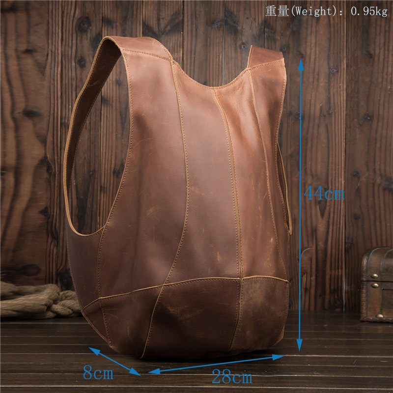 Vintage Men Women Backpack Leather Business Pack For Boys Travel Bag Male Female Cowhide Anti Theft Large Hand Bags Genuine Leather BagVoyage