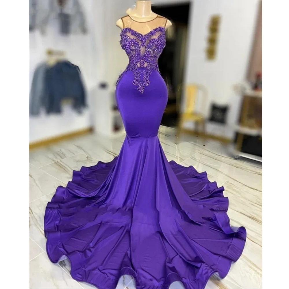 Beautiful Evening Dresses For Women Fashion Vintage Sexy Off Shoulder With Sleeves Slim Fluffy Princess Style Mopping Prom Gowns 01