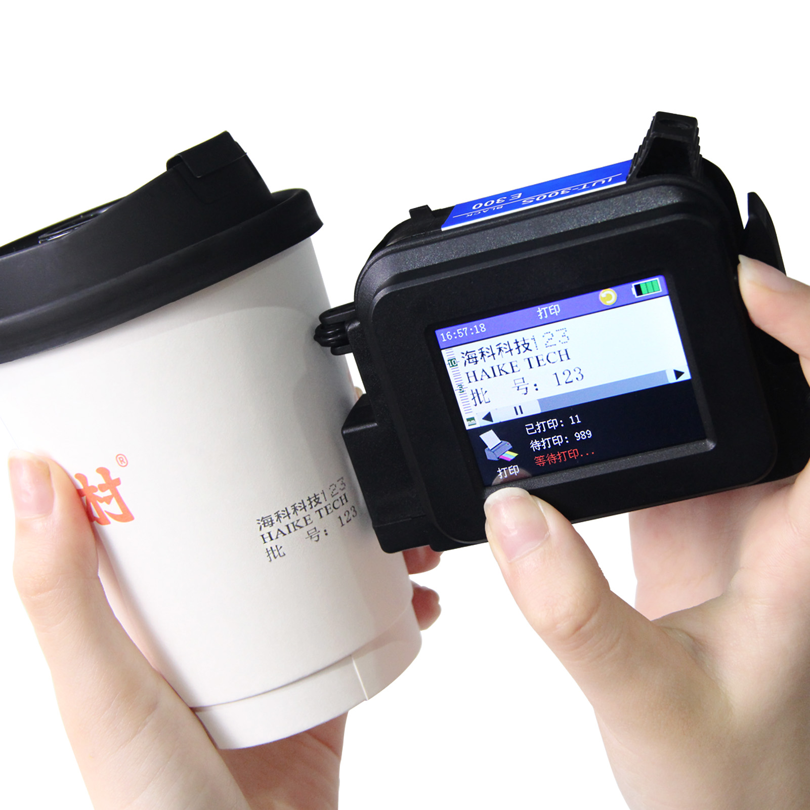 2025 Label 12.7mm Printer Handheld Inkjet Printer QR Bar Batch Code Date Number Expiry Date Coding hine Portable