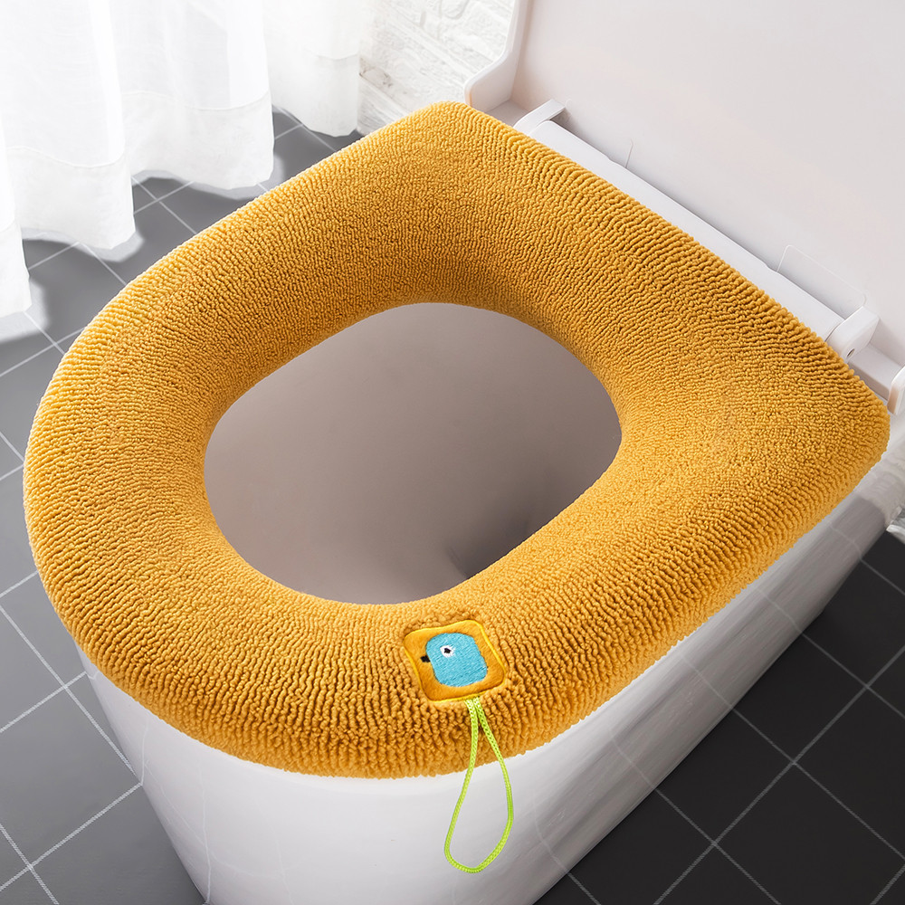 Universal four seasons thickened cover knitted seat cushion washable household toilet ring