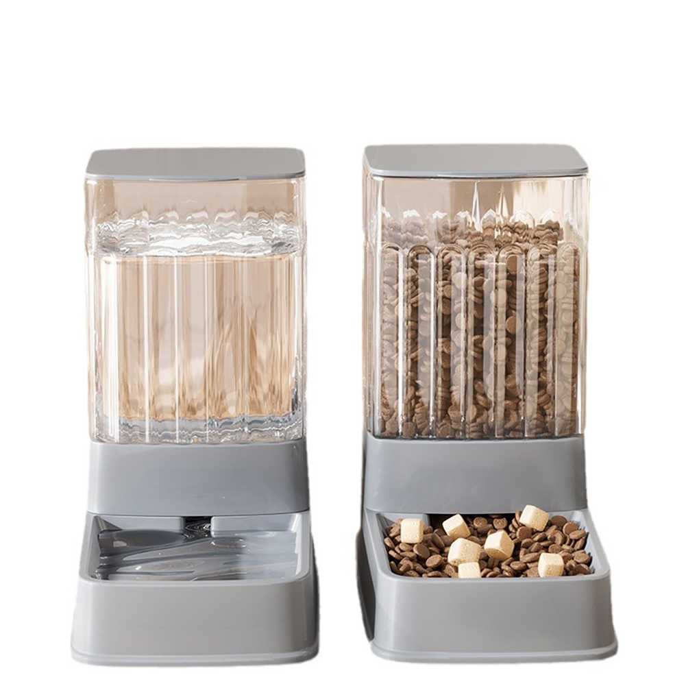 Automatic Pet Food Feeder And Water Dispenser 3.5L Large Capacity Gravity Food Feeder Waterer With For Small Medium Dog Cat