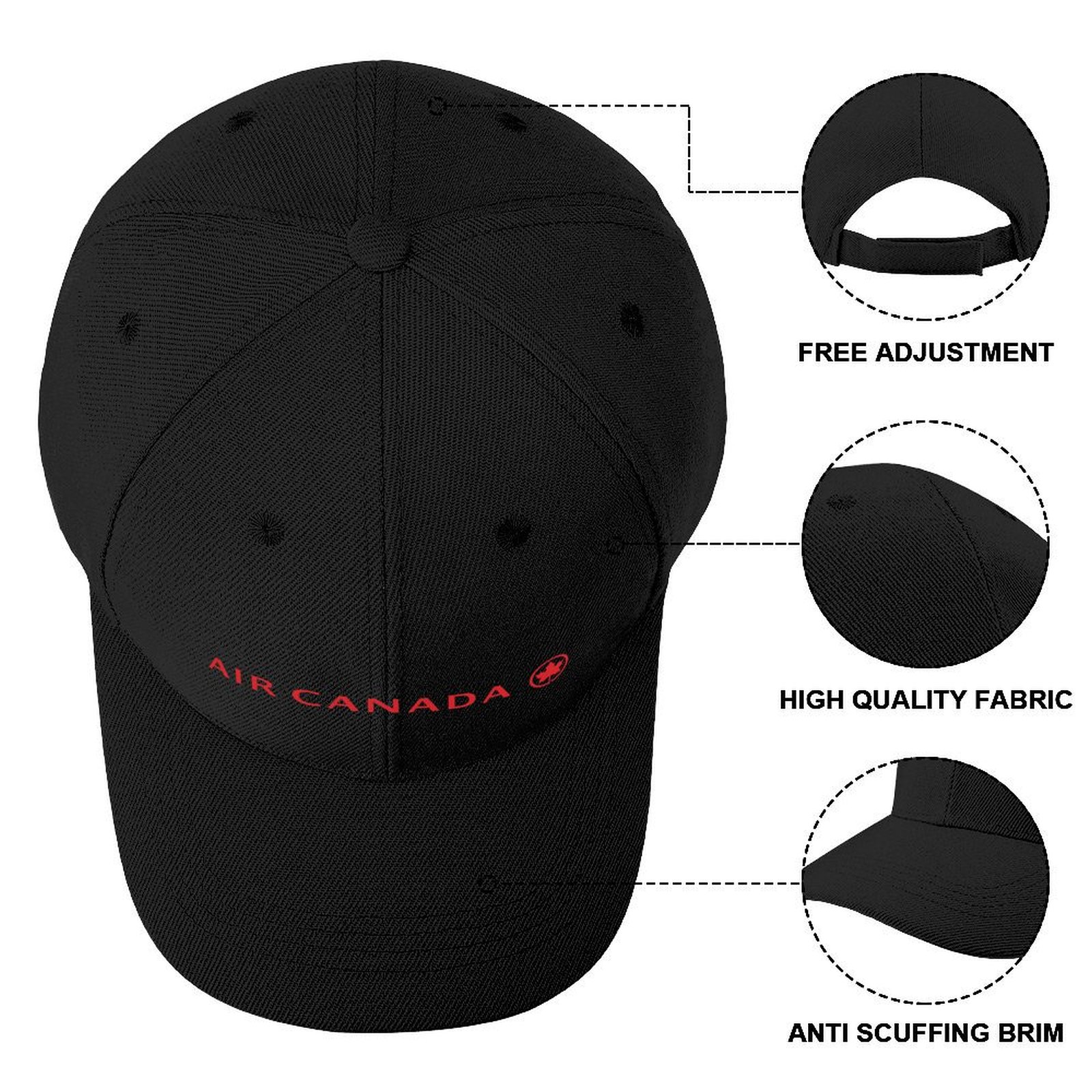 ddmysmile Baseball Banner Air Canada Cap Ddmysmile Western Hat Hip Hop Anime Hat Hat Brand Men Golf Wear Women's Smile