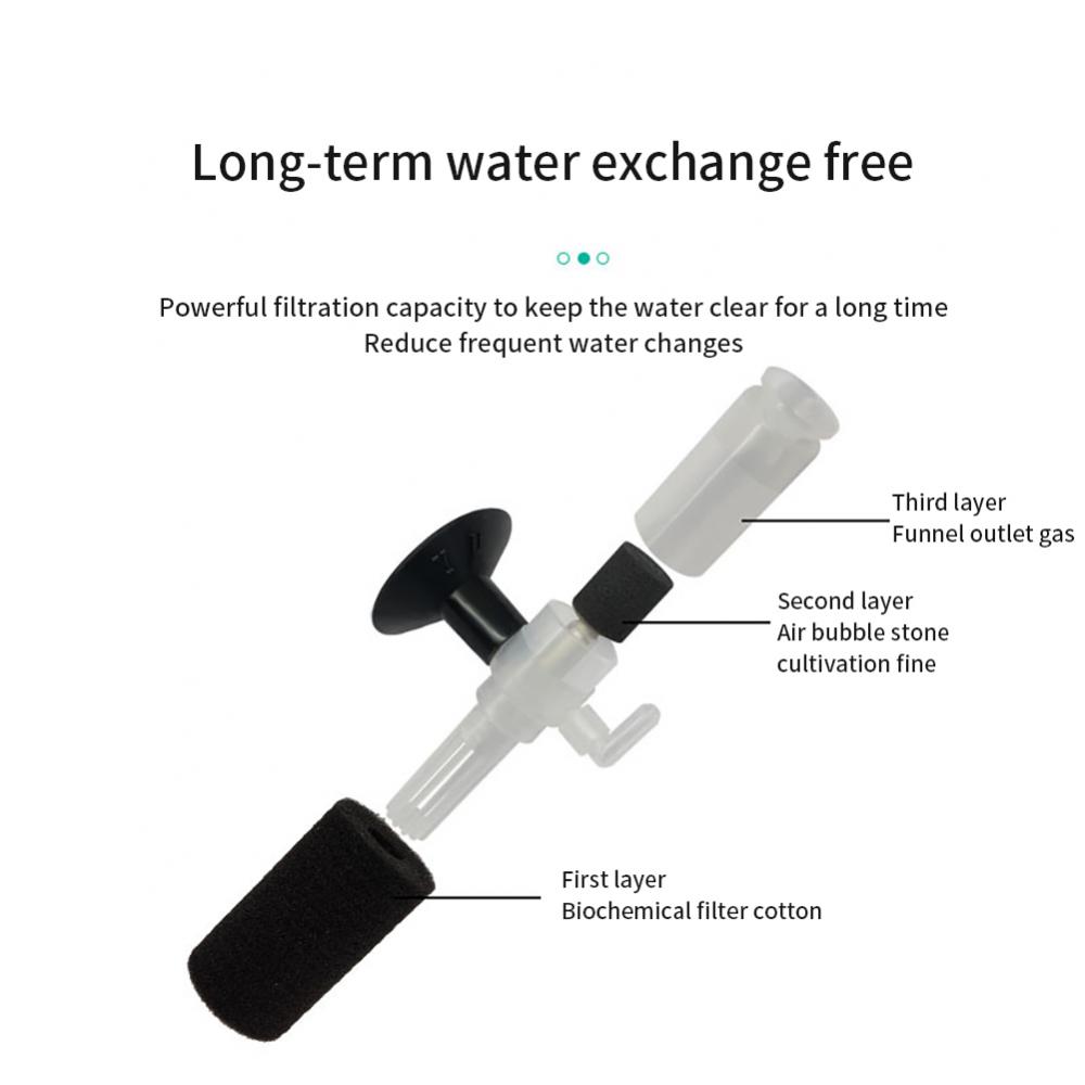 Fish Tank Aquarium Filter Mini Mini Filter Oxygenator Biochemical Sponge Filter Effectively Filter Impurities Keep Water Clean