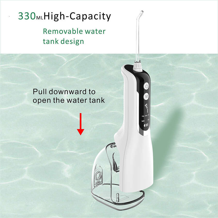 shanshi Portable Dental ssers Teeth Cleaning Oral Irrigator Rechargeable Water ss Jet Tooth Pick 330ml Mouth Wash hine