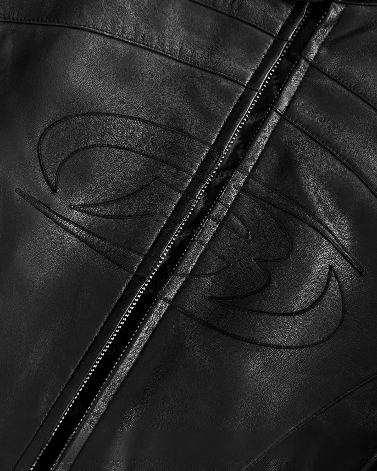 autumn and winter motorcycle leather jacket loose black embroidered zipper mens jacket windproof jacket casual Y2k mens clothing 241112