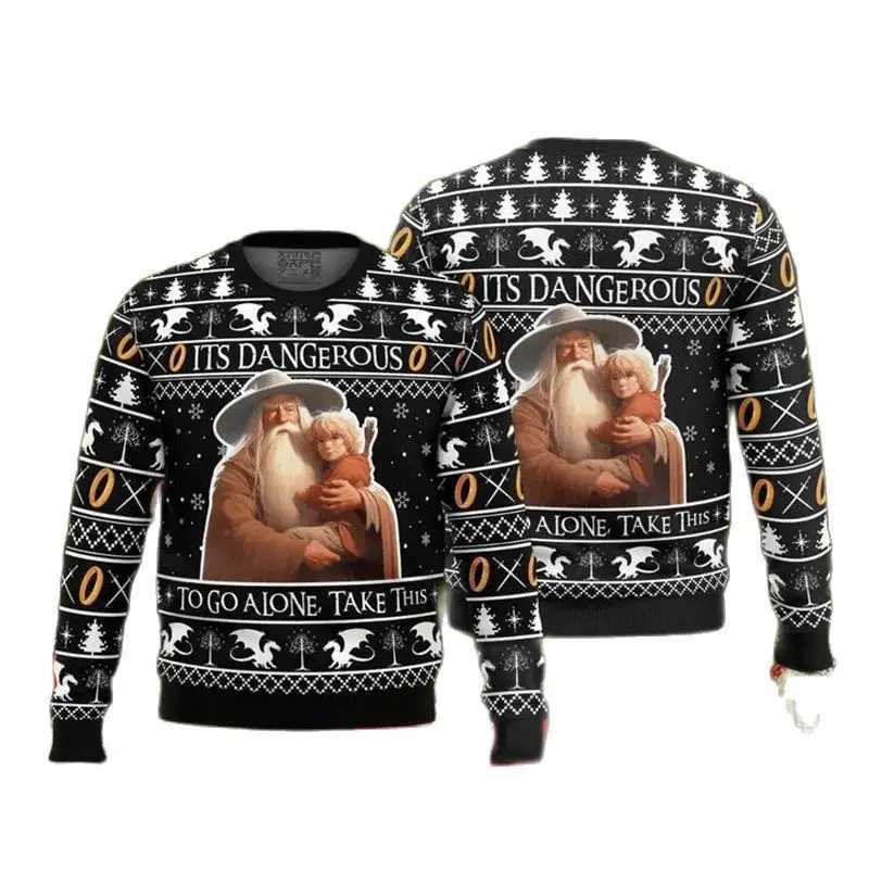 Lord of the Rings Filthy Hobitses Ugly Christmas Sweater Cartoon Anime Women Men Pullover Tops Fashion Couple Hoodie Sweatshirt LX241113