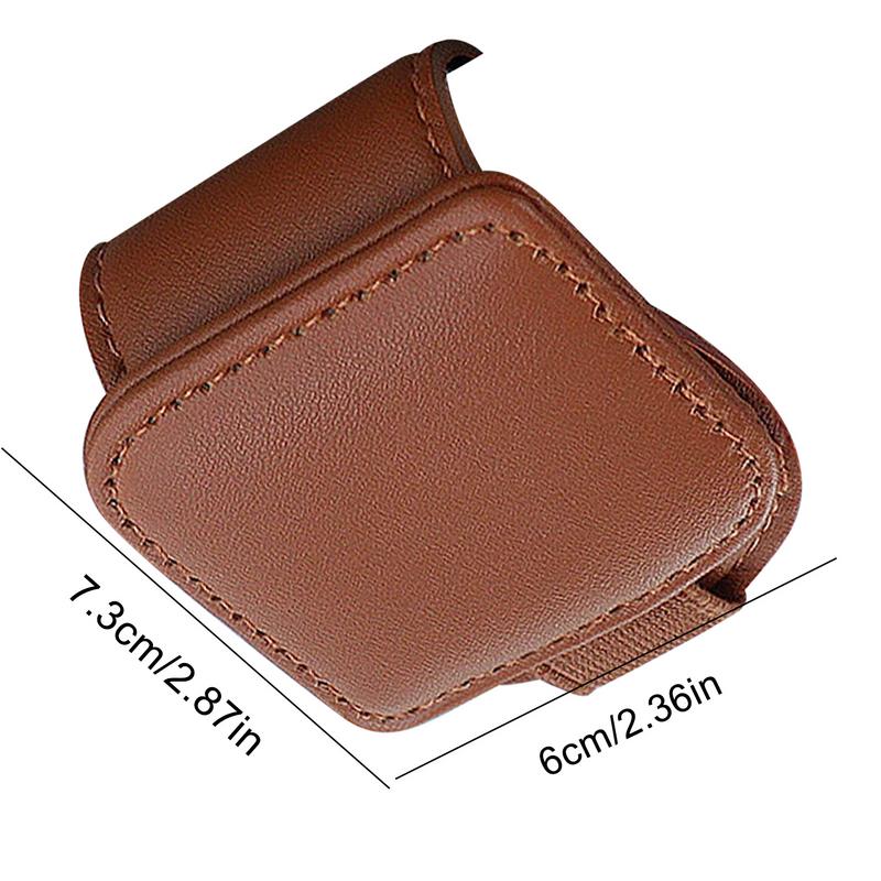 Visor For Sunglass Clips ddmysmile Cars Leather Magnetic Eyeglass Hanger Clips Universal Reusable Glasses Car Holder Sun Visor Card Smile