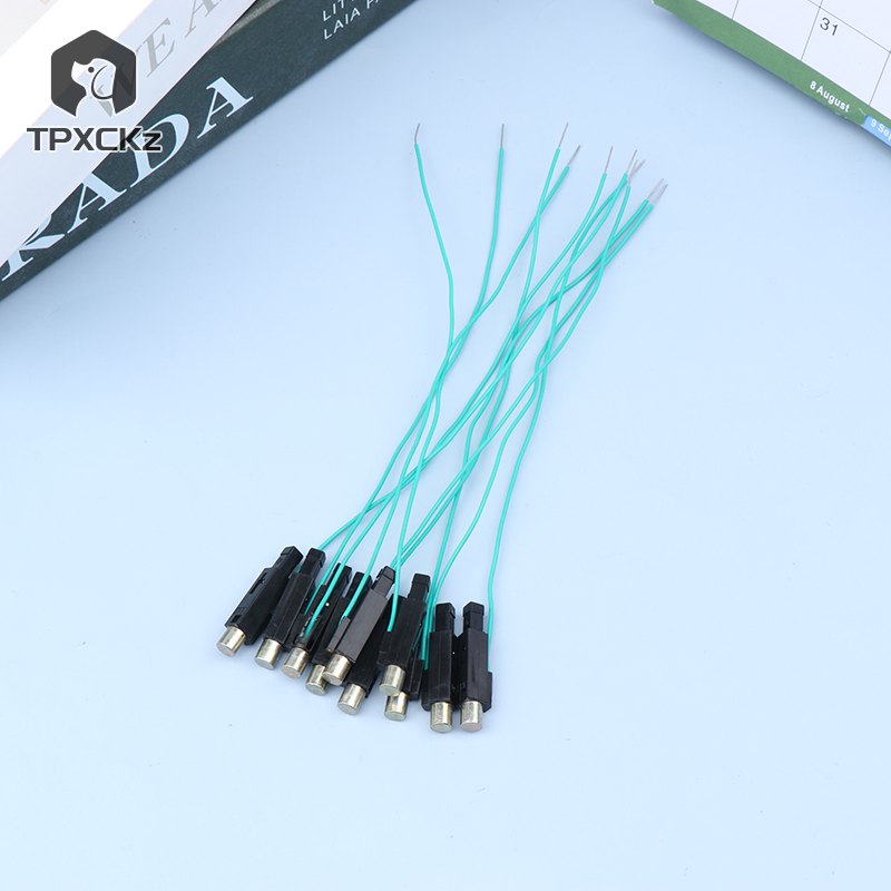 New 10pcs Piezoelectric Fire Wire Copper Cap Electronic Igniter Spray Lighter Stove Replacement Parts Piezoelectric Accessories