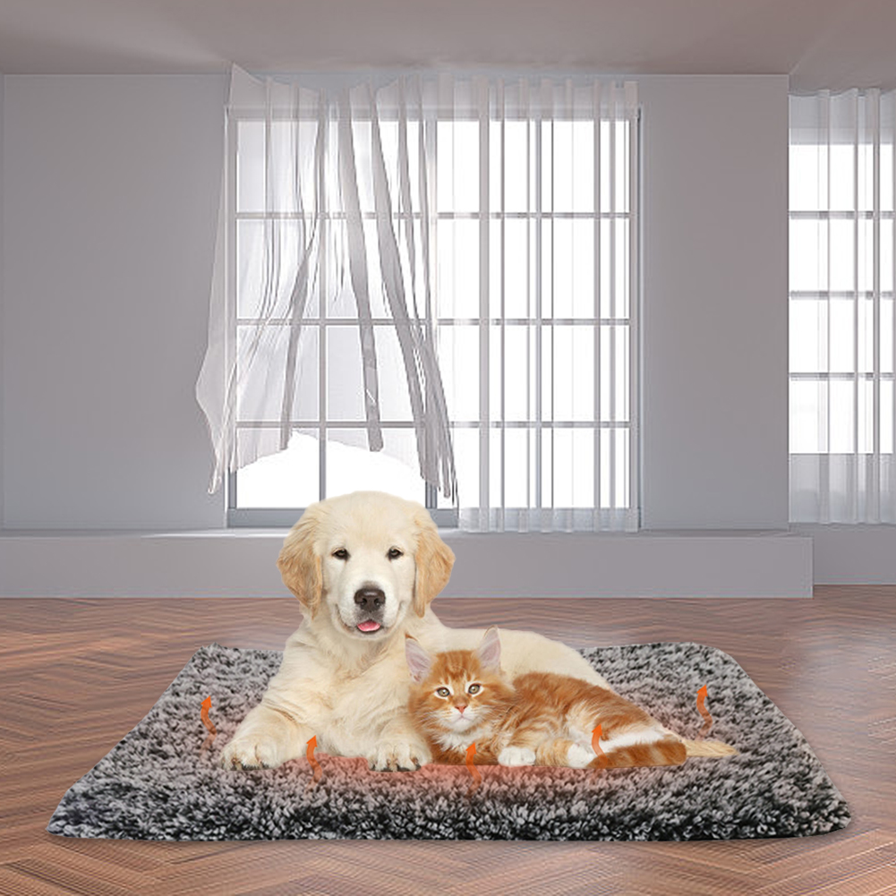 Self-Warming Bed Self-Heating Pet Warming Washable Cat Warmer Mat Soft Thickened Blanket Pad for Indoor Outdoor Pets