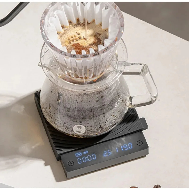 Timemore Scale Black Mirror Mini Pour on Espresso Scale with Brewing Flow and Thermal Insulation Pad Electronic Coffee Scale 241113
