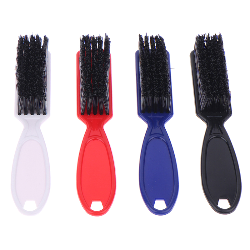 Hairdressing Soft Plastic Handle Hair Cleaning Brush Barber Neck Duster Broken Hair Remove Comb Hair Styling Tools Comb smile