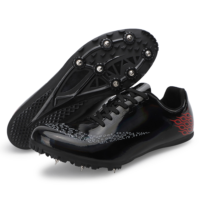 Track Spike Running Sprint Shoes Track and Field Sport Shoes Mesh Lightweight Professional Athletic Sneakers